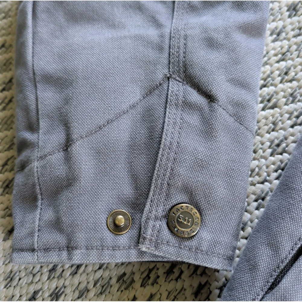 5.11 Tactical Series Torrent Molle Twill Gray Jacket Coat Packable Size XS EUC